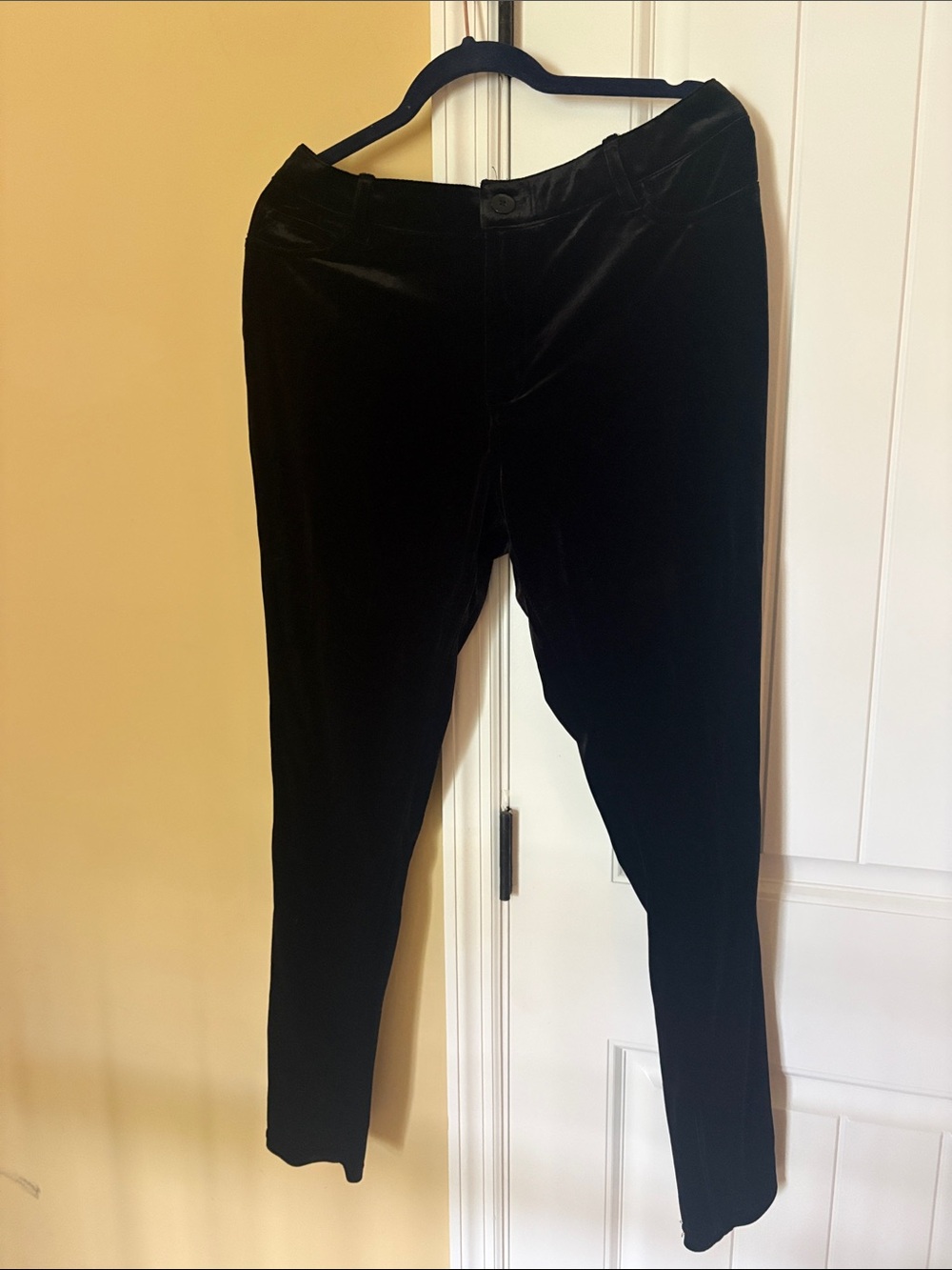 Black Velvet Ladies Pants - Classic Comfort